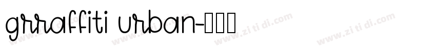 grraffiti urban字体转换
